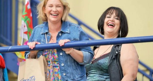 Ruth Jones and Joanna Paige
