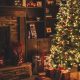 A Christmas tree in a cosy home