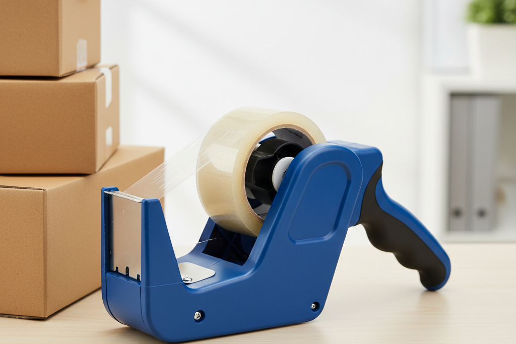 packing tape with dispenser
