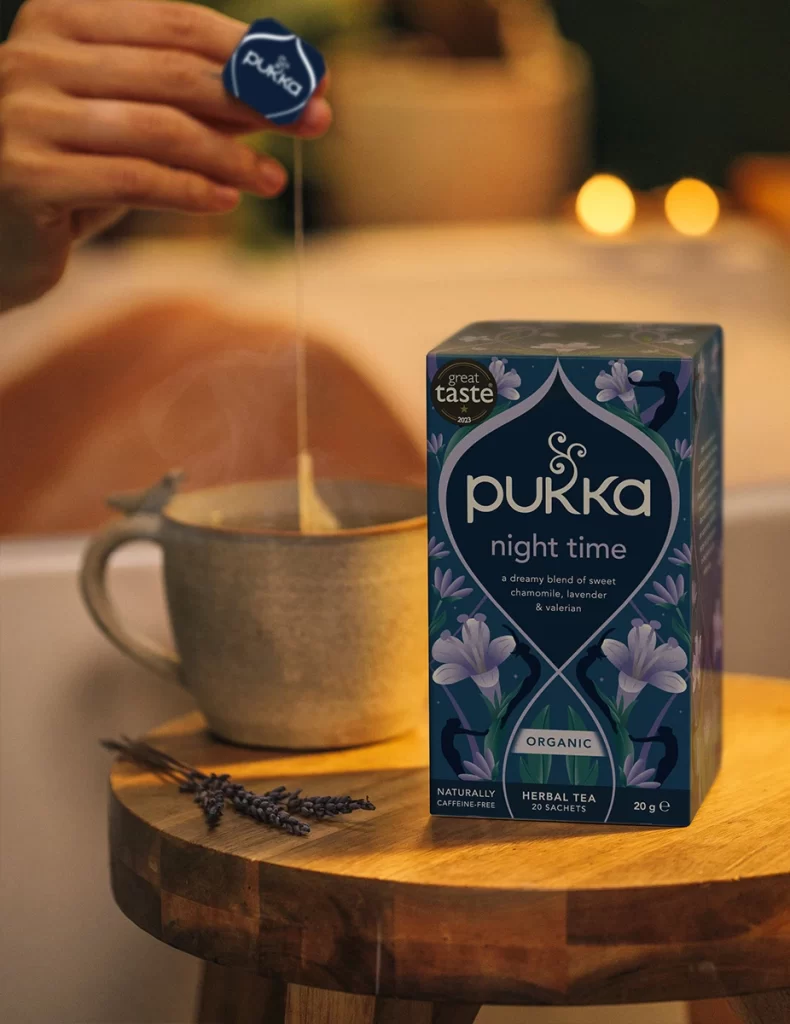 Pukka Night Time box with a cup