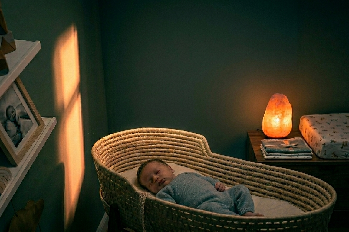 lighting entering a baby's nursery