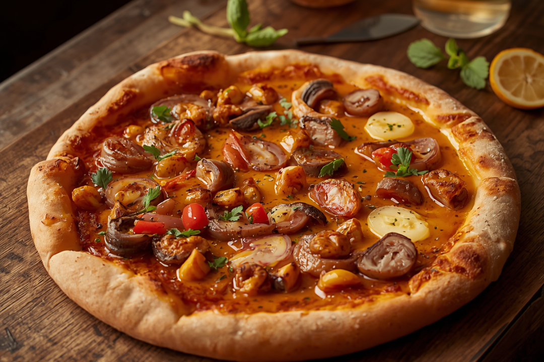 banana curry pizza