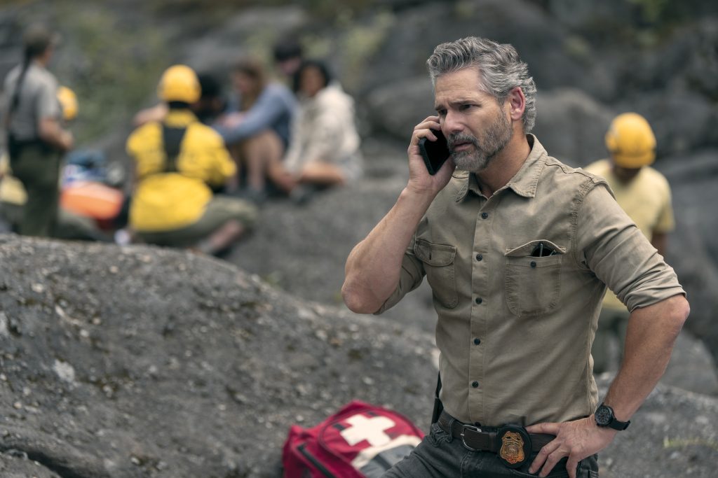 Eric Bana on the phone in Untamed